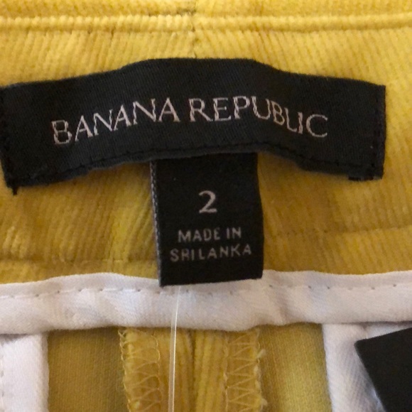 πHPπNWT Banana Republic yellow corduroy jeans - Picture 6 of 7